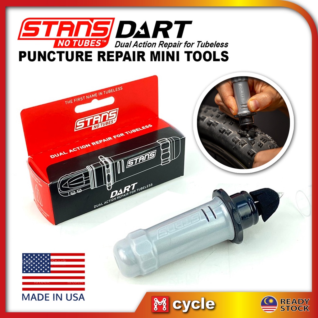 STANS No Tube Dart Tubeless Puncture Repair Kit Refill Insert For Road