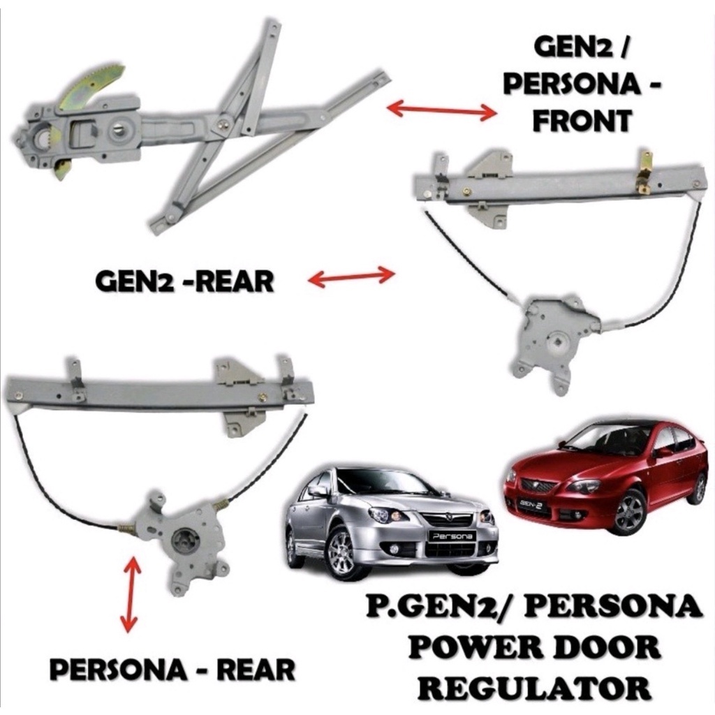 Ready StockDoor Window Gear Window Regulator Power Auto Proton