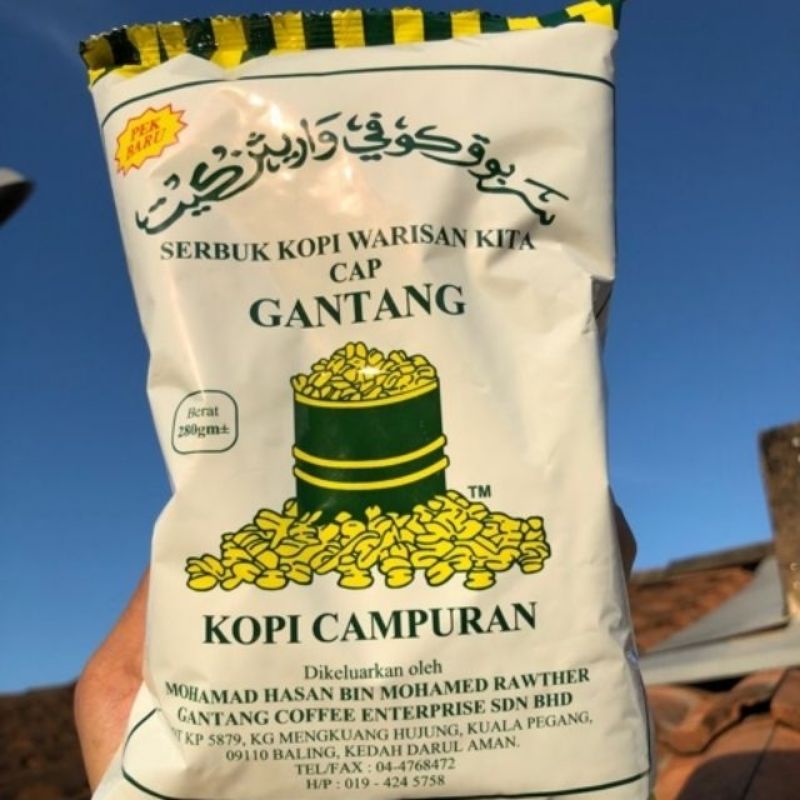 Serbuk Kopi Warisan Kita Cap Gantang 280gram Kasar Halus Shopee