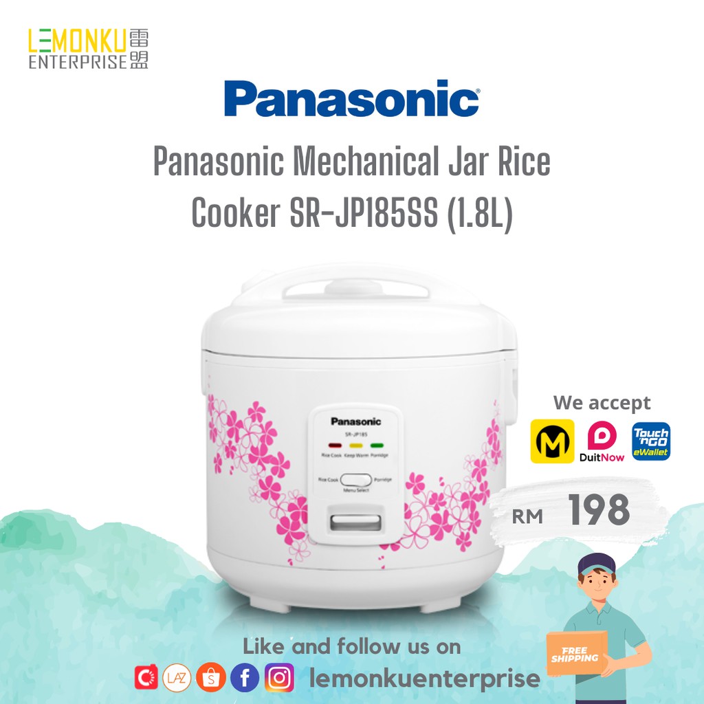 Panasonic Mechanical Jar Rice Cooker SR JP185SS 1 8L Shopee Malaysia