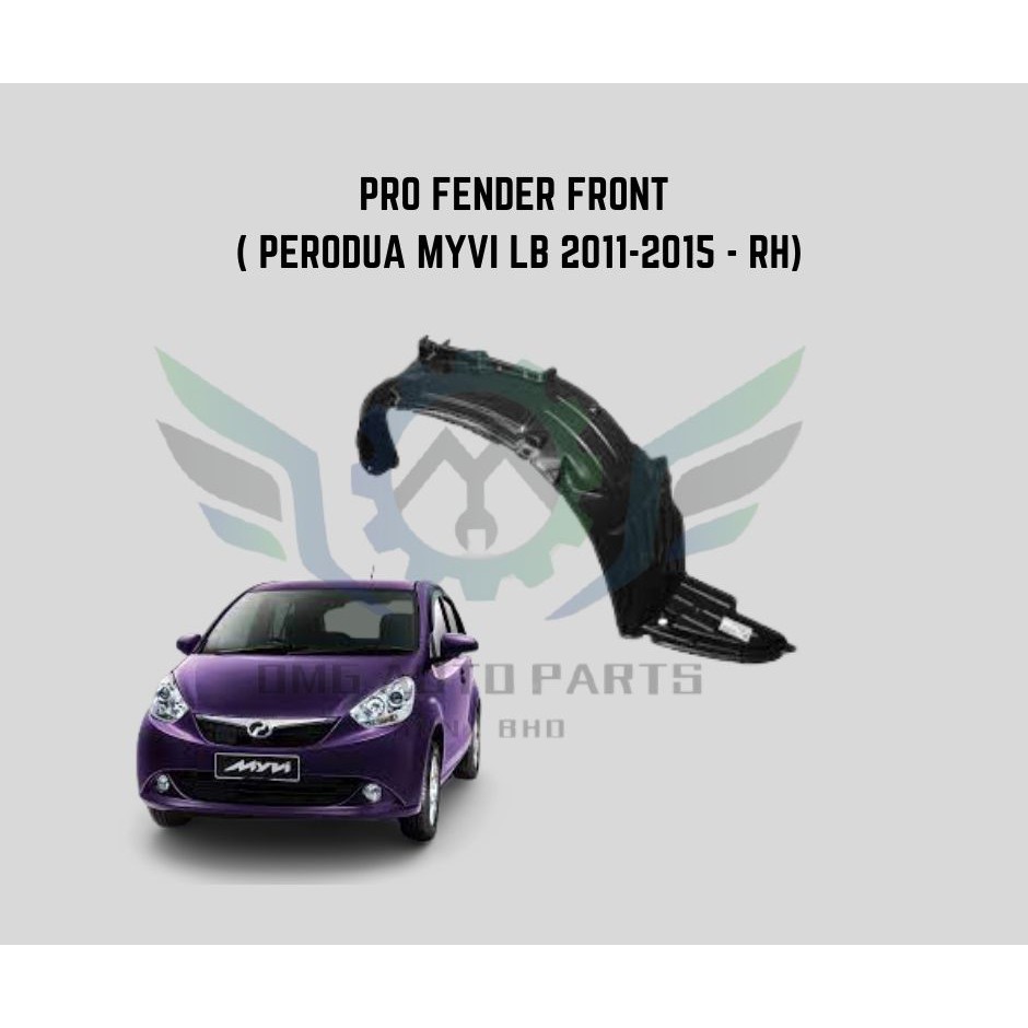 FENDER PRO PERODUA MYVI LB 2011 2015 FRONT RH Shopee Malaysia