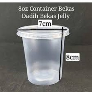 Bekas Dadih Oz Oz Oz Pp Round Plastic Container Pcs Bekas