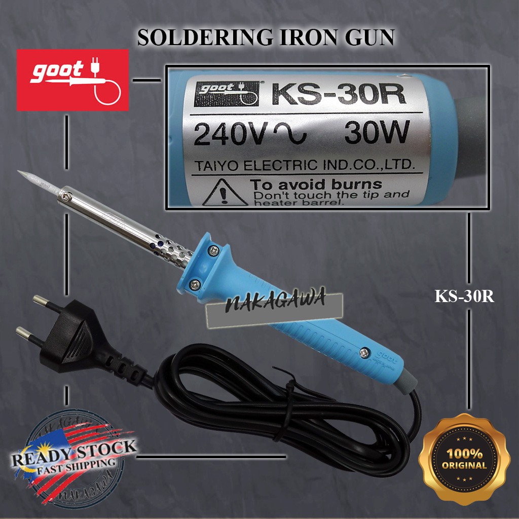 Original Japan Goot Soldering Iron Ks R W Quick Heat Soldering Gun