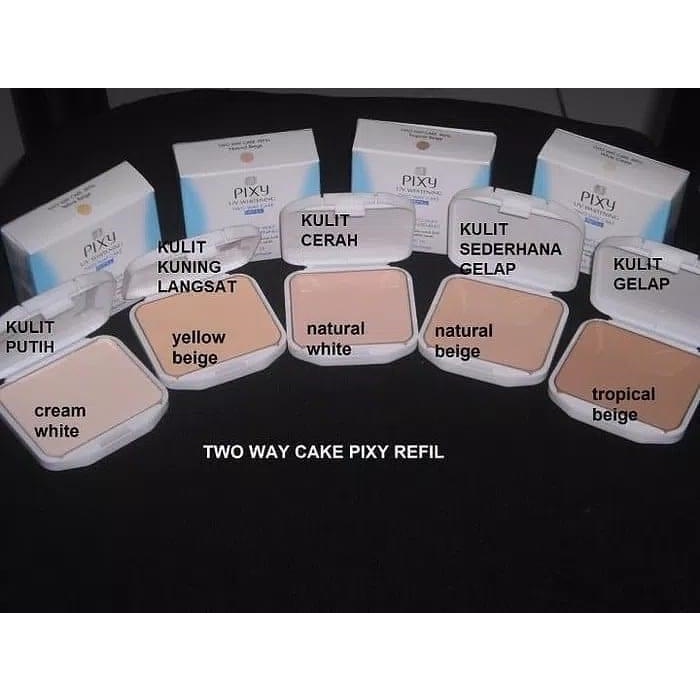 Pixy Two Way Cake G Refill Uv Whitening Spf Make Up Compact