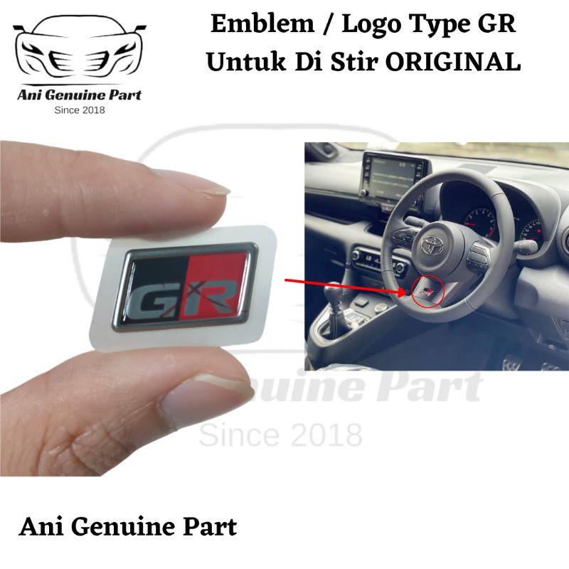 Emblem Logo Stir Type Gr For All Original Toyota Type Gr Cars Shopee