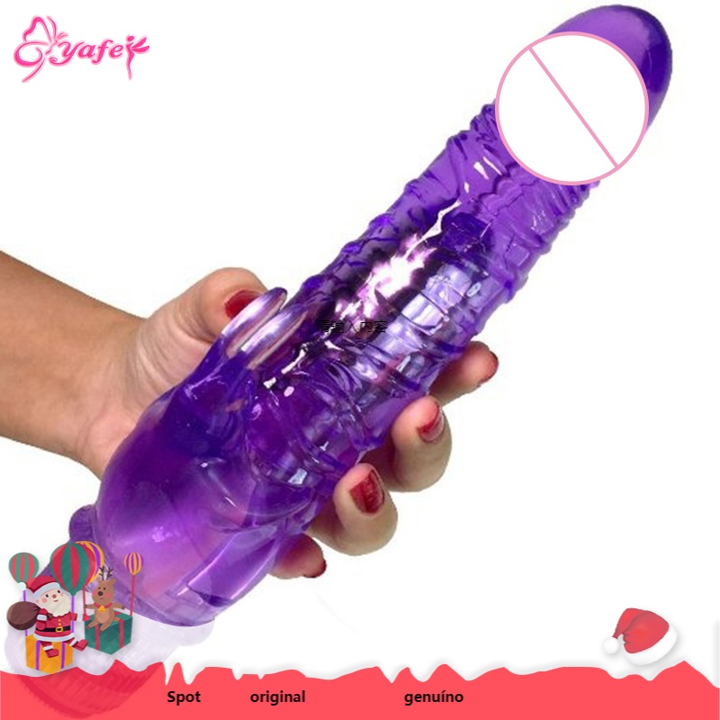QSJZHY Multispeed Vibrator G Spot Jelly Dildo Rabbit Vibrators Huge