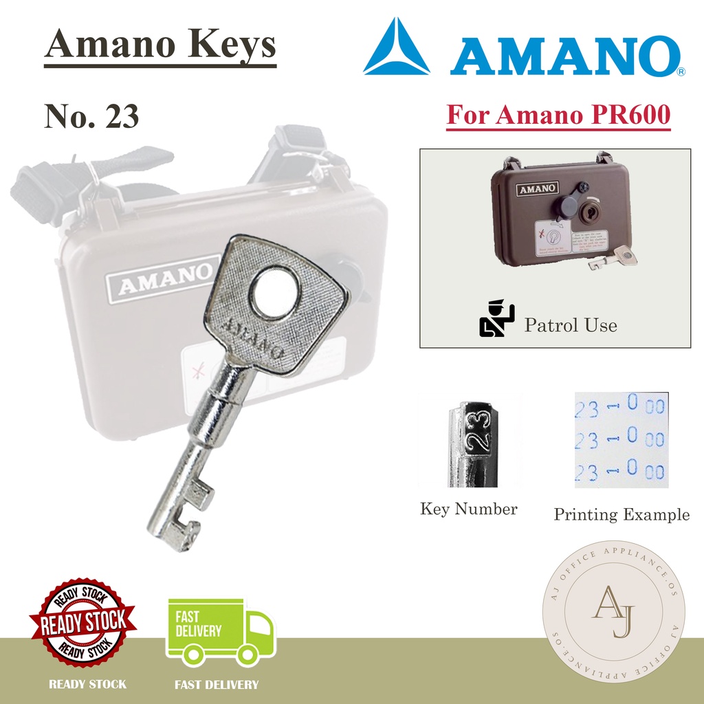 Amano Station Keys No No Guard Tour Key Amano Guard Tour