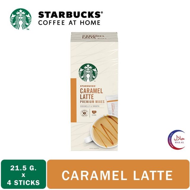 Starbucks Premium Mixed Caramel Latte 4 X 21 5g 86g Shopee Malaysia