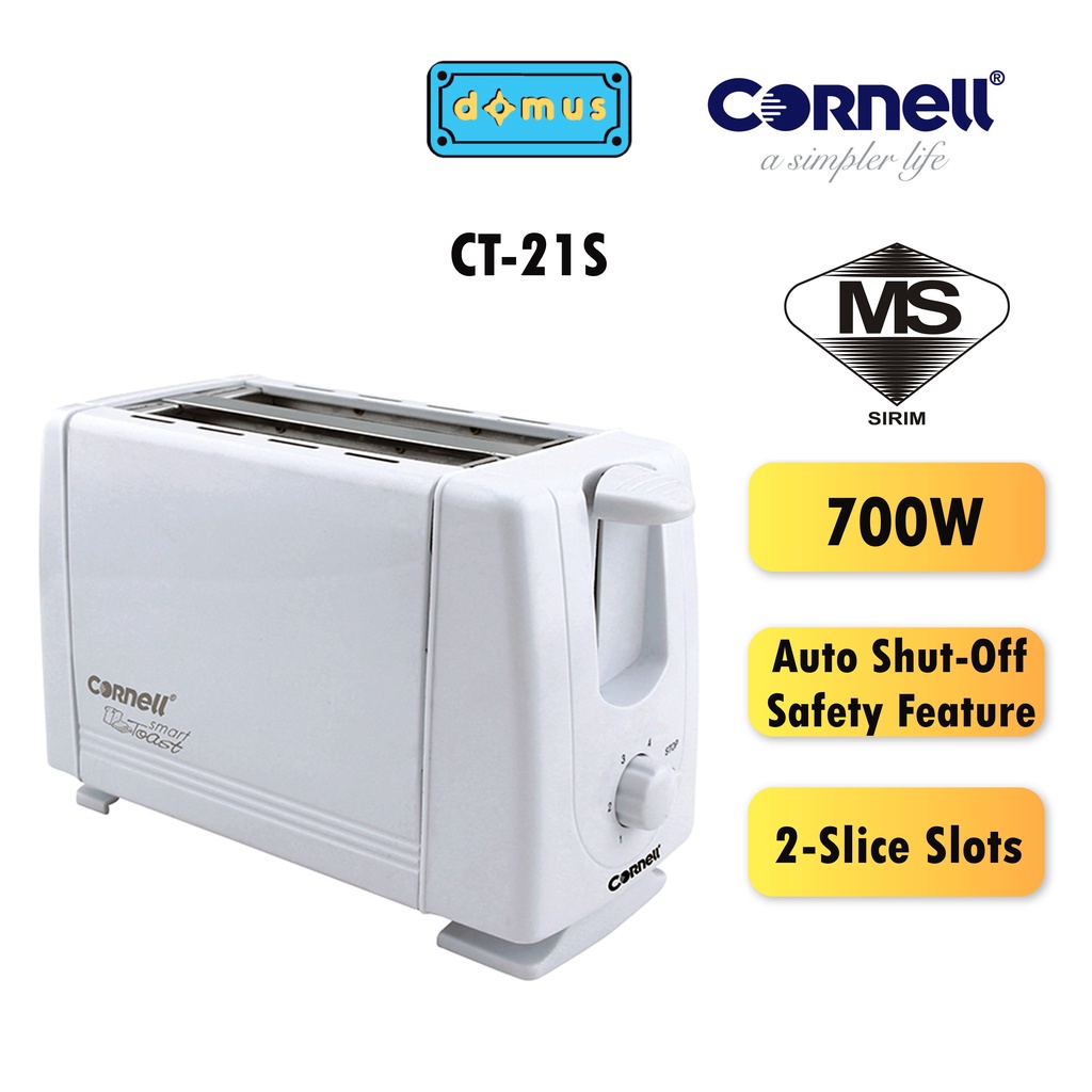 Cornell Slice Pop Up Toaster Ct S Shopee Malaysia