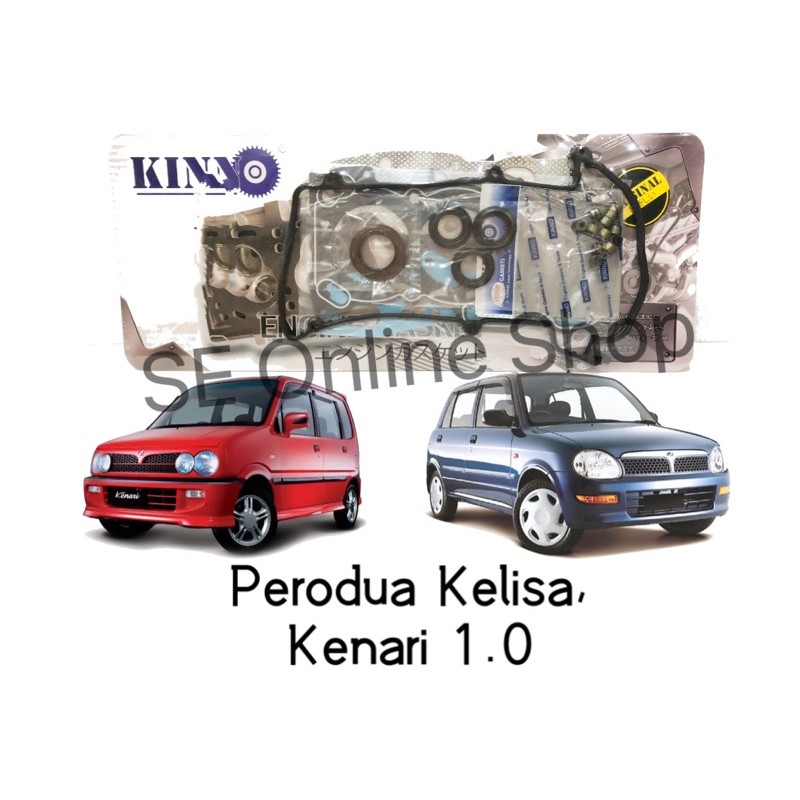 Perodua Kelisa Kenari Ejde Engine Top Overhaul Gasket Kit Set