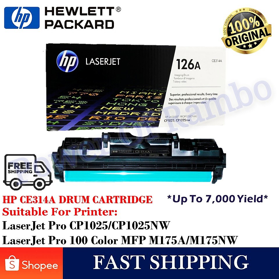 HP CE314A 126A Drum 7K Pgs GENUINE LaserJet Imaging Drum Pro