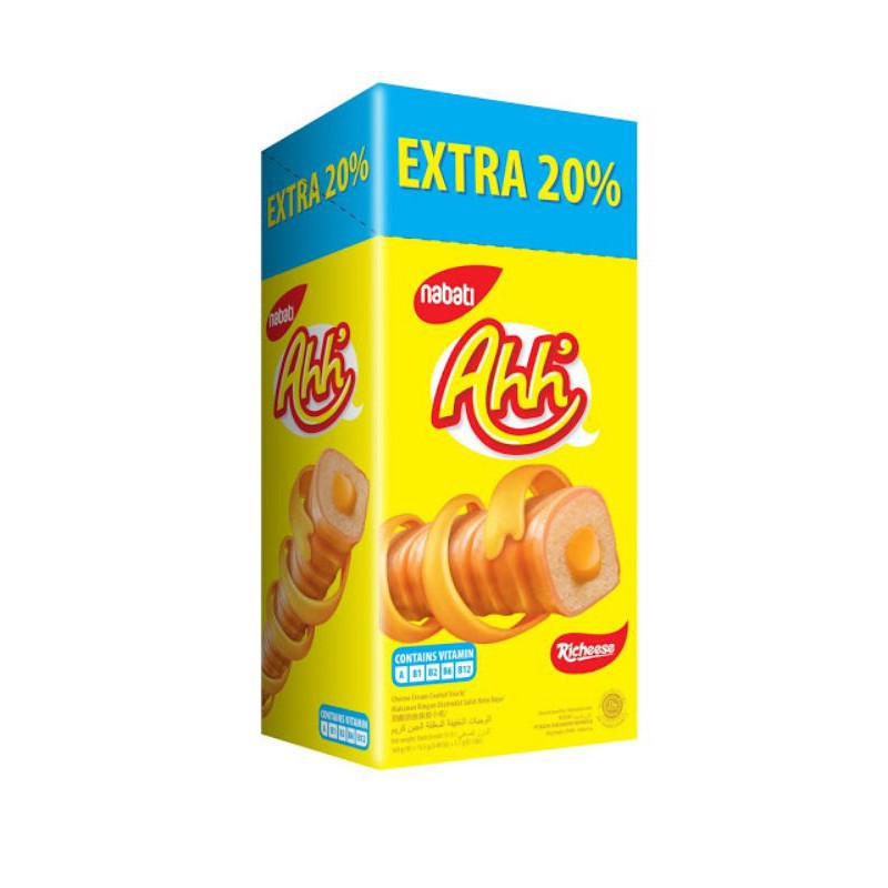 Nabati Richeese Ahh Triple Cheese Extra 20 13 5gm X 10 S Shopee Malaysia