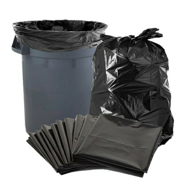 Heavy Duty Plastik Sampah Tebal Besar Pcs Garbage Bag Thick Big