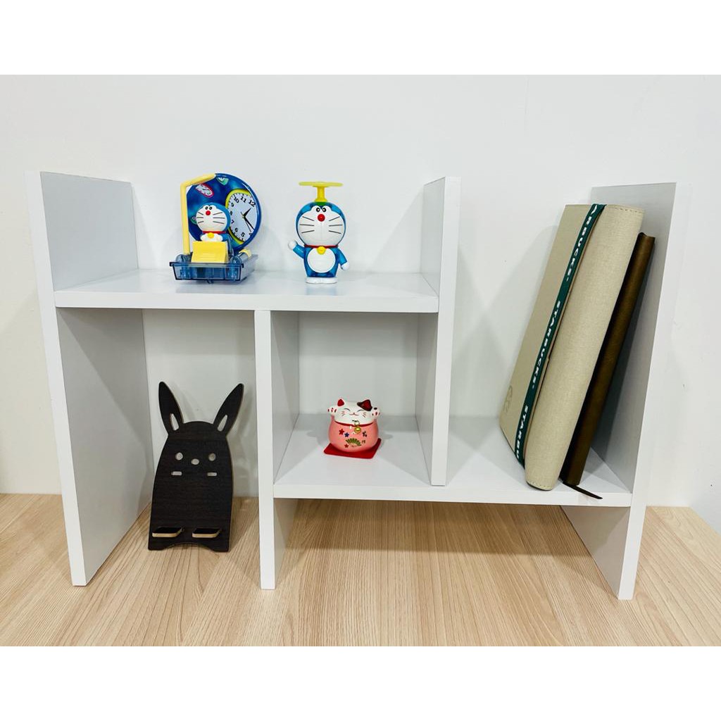 Ready Stock Adjustable Book Shelf Portable Office Table Book Rack