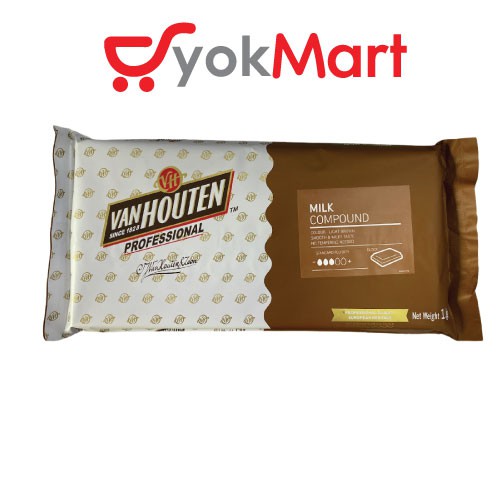 Van Houten Milk Chocolate Compound Block Kg Shopee Malaysia