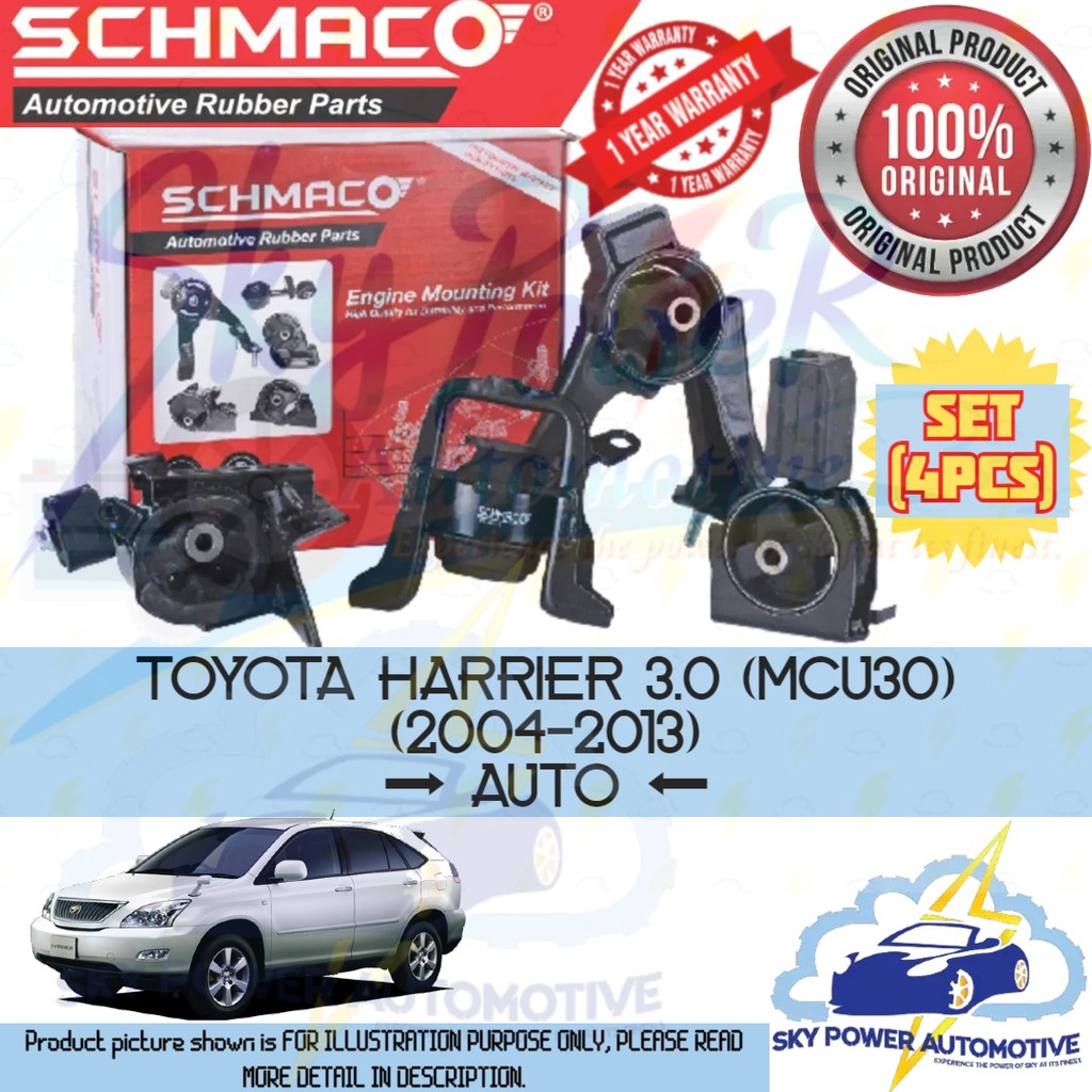 TOYOTA HARRIER 3 0 MCU30 2004 2013 AUTO SCHMACO ENGINE MOUNTING