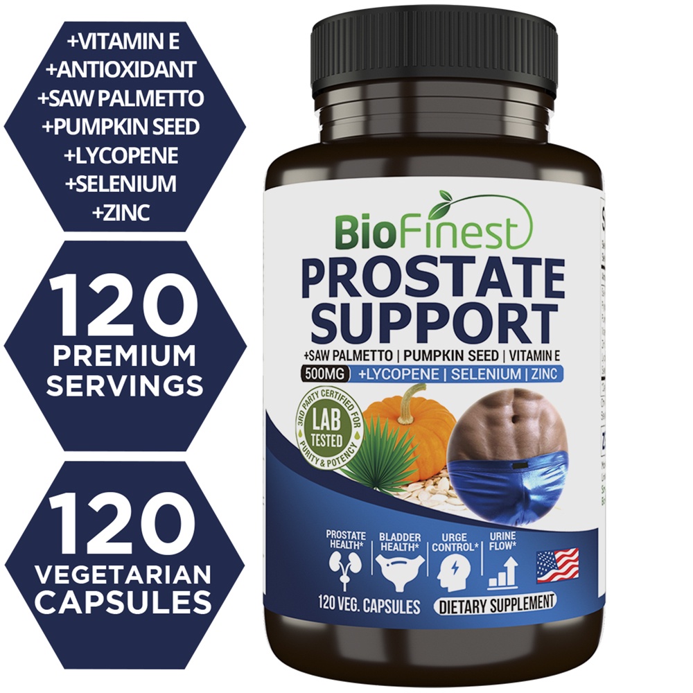 Biofinest Prostate Support Men Saw Palmetto Lycopene Pumpkin Pygeum