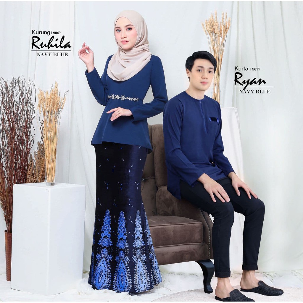 Baju Raya Couple Set Baju Kurung Modern Ruhila Dan Kurta Ryan CHIC CHOC