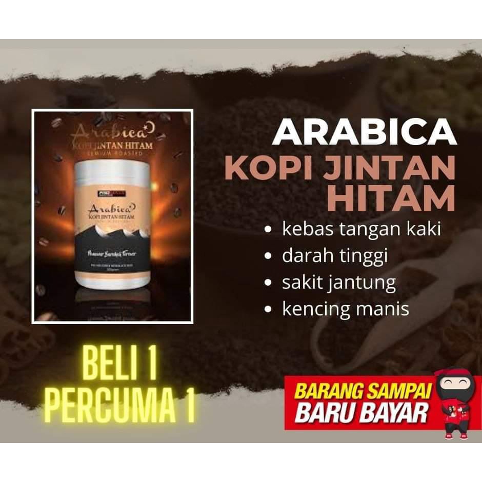 HOT ITEM ARABICA KOPI JINTAN HITAM ORIGINAL 100 SOLUSI 3 SERANGKAI