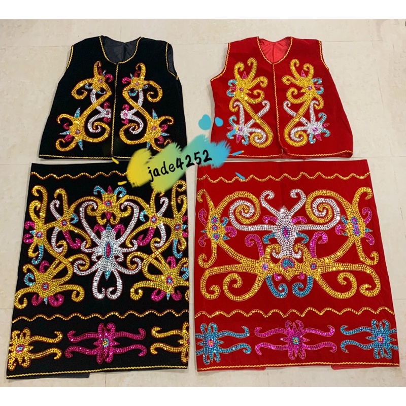 Ready Stock Iban Baju Kayan Perempuan Pakaian Tradisional Sarawak