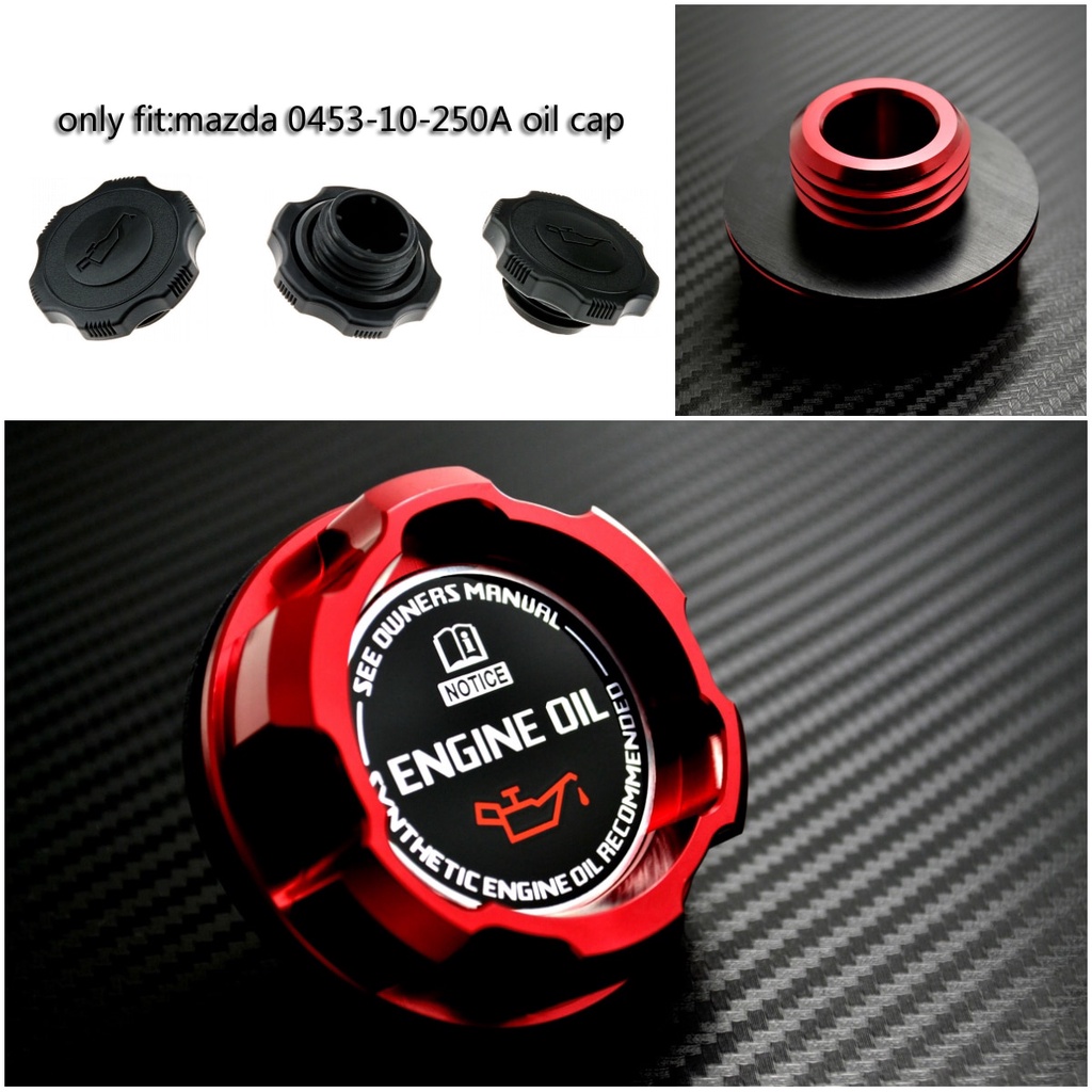 Red Aluminum ENGINE Oil Cap For MAZDA RX7 RX8 323 FAMILIA BP 1 8L