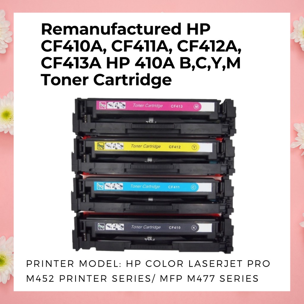 Remanufactured Hp Cf A Cf A Cf A Cf A Hp A B C Y M Toner