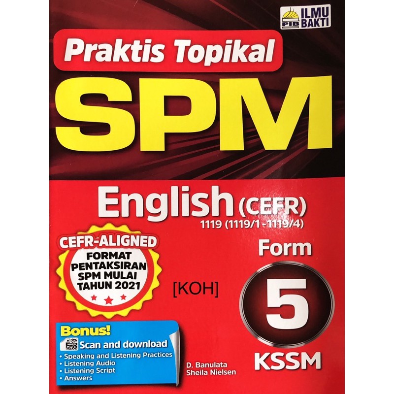 Koh Praktis Topikal Spm English Cefr Form Kssm New Format