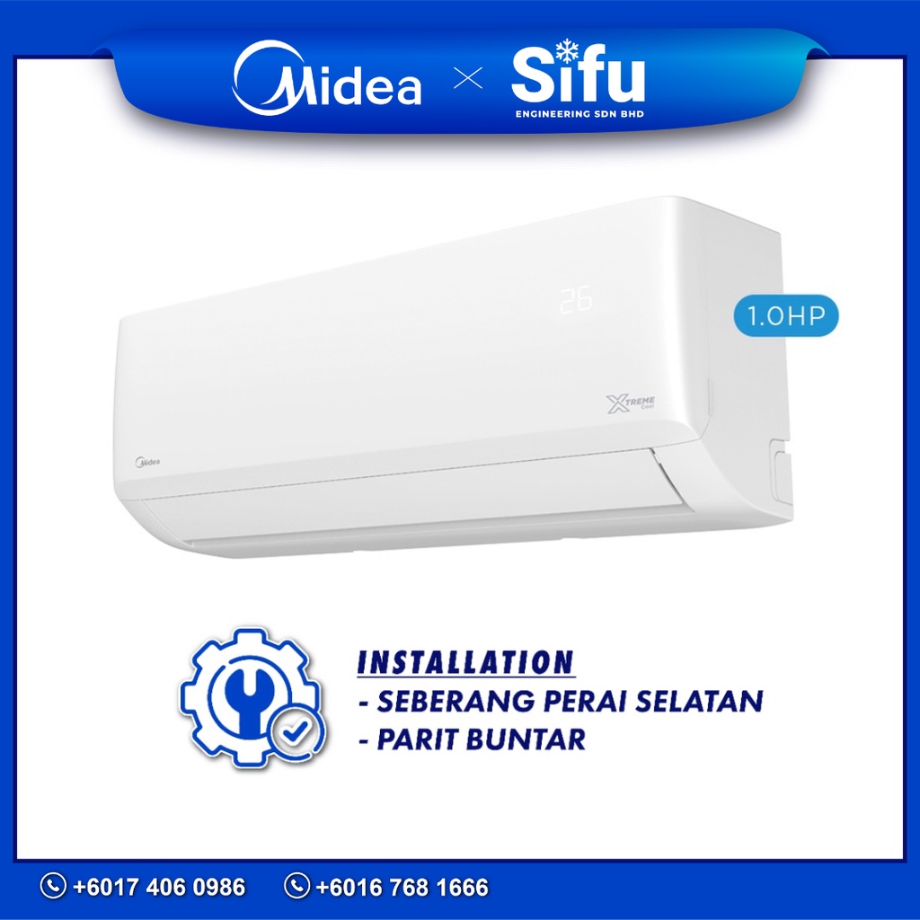 Midea Xtreme Cool 1 0HP R32 Non Inverter Air Conditioner MSAG