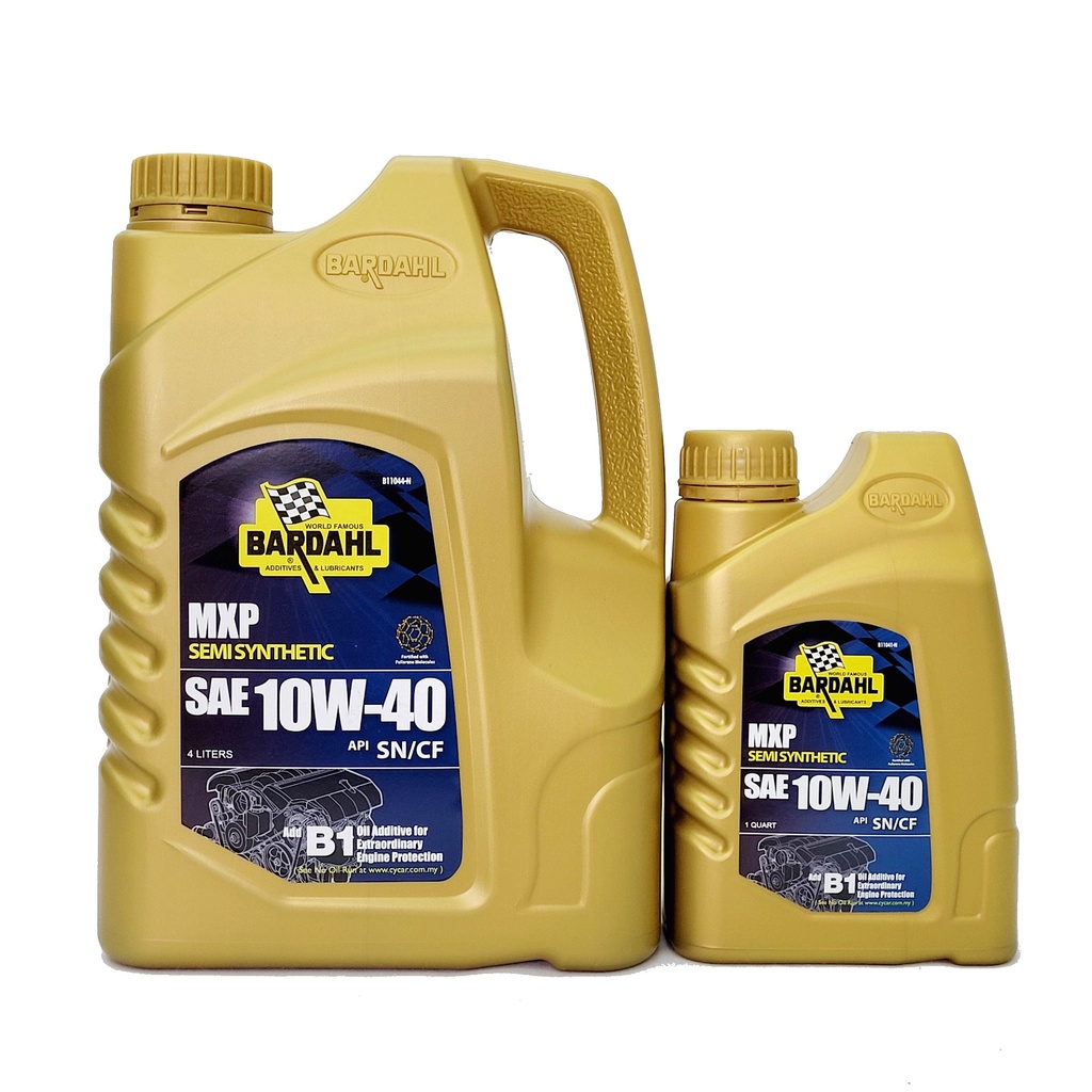 BARDAHL SEMI SYNTHETIC SAE 10W40 API SN CF ENGINE OIL 4 LITERS 1