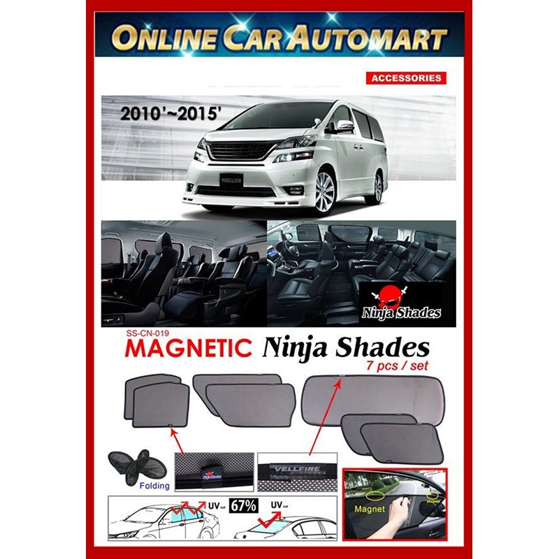 Toyota Alphard Vellfire Anh Magnetic Ninja Sun Shade