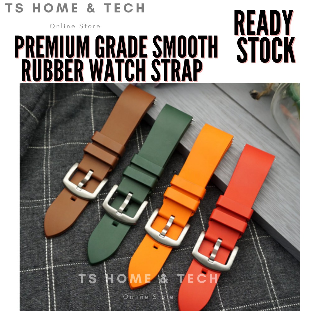 Premium Grade Silicon Rubber Watch Strap Band 18mm 20mm 22mm 24mm 26mm