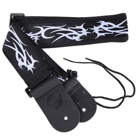 Japan Ibanez Guitar Strap Double Headed Genuine Leather Dragon Pattern