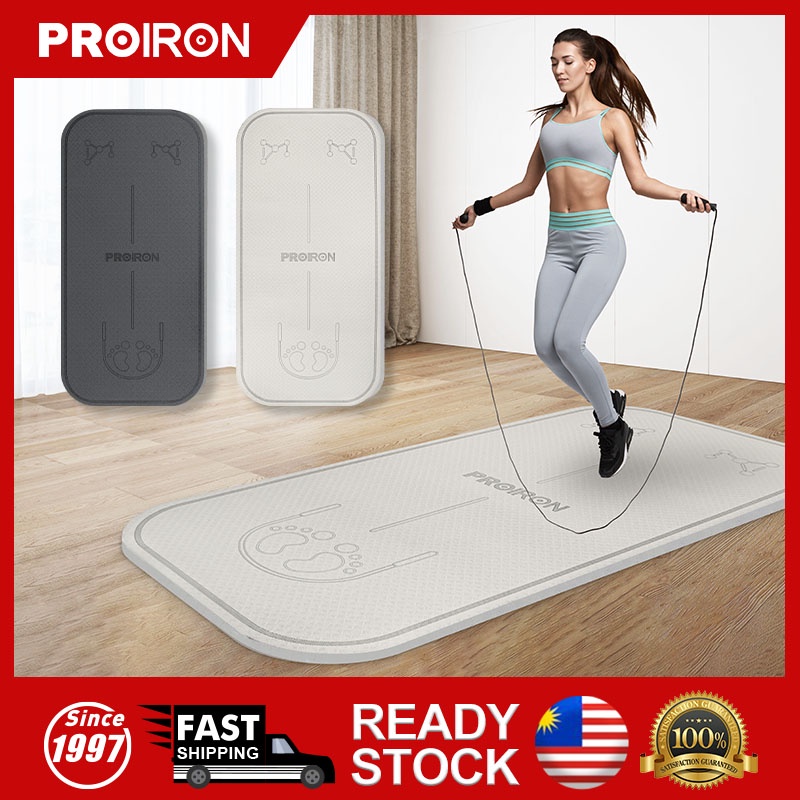 Proiron Skipping Yoga Mat Mm Training Fitness Mat Creamy White