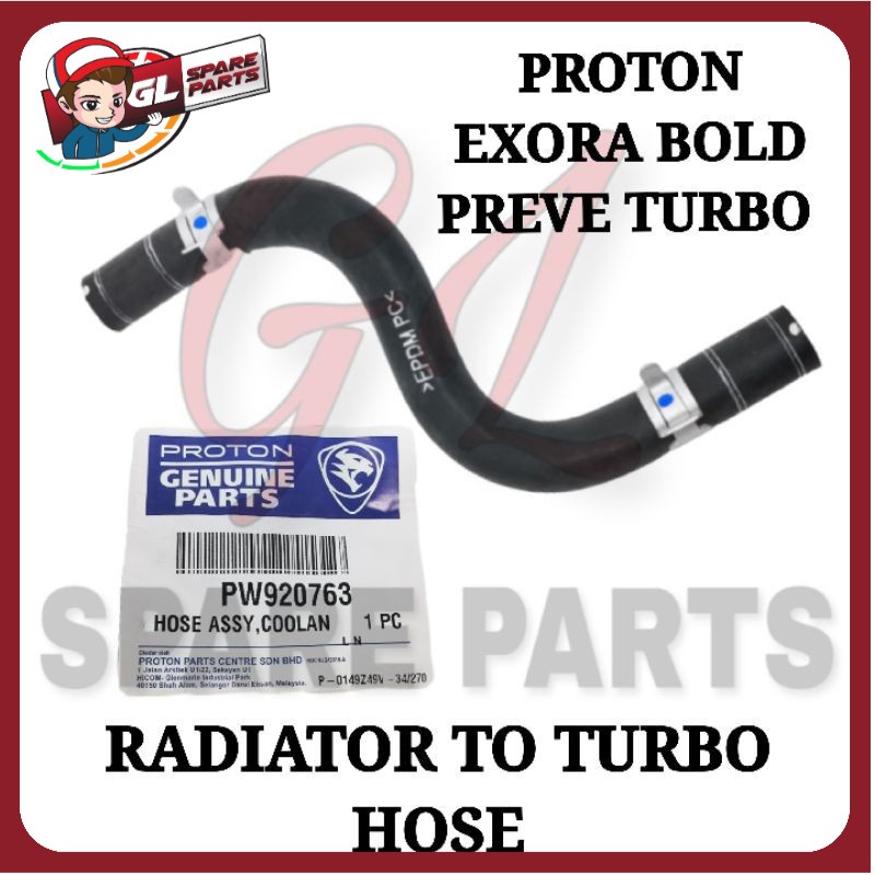 Coolant Hose Radiator To Turbo Proton Exora Bold Turbo Preve