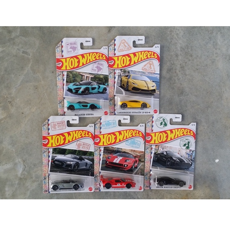 Hot Wheels Basic Series World Class Racers FORD GT LAMBORGHINI HURACAN MCLAREN SENNA