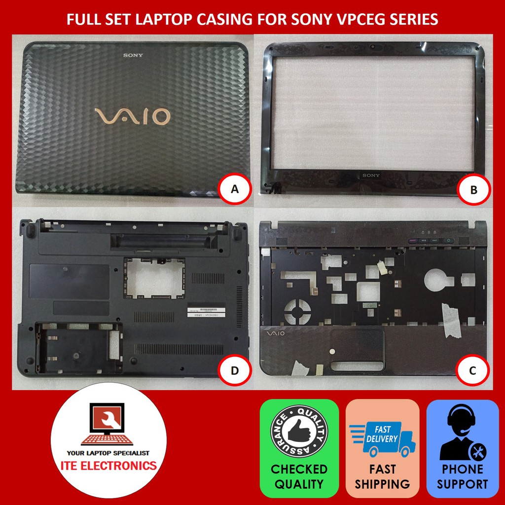 New Sony Vpceg Series Lcd Front Casing A Bezel B Case Palmrest C Case