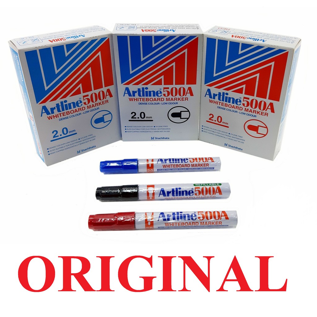 ARTLINE 500A WHITEBOARD MARKER 2 0 MM 12 PCS Shopee Malaysia