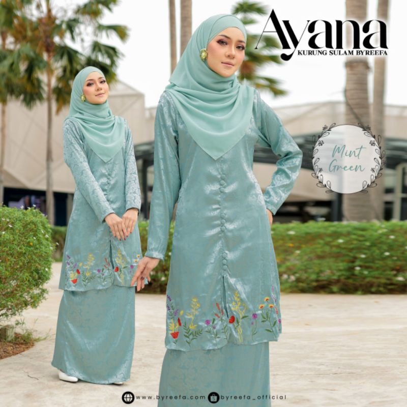 Set A Kurung Ayana Byreefa Kurung Butang Kurung Slim Kurung Babu