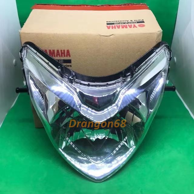 HEAD LAMP LC135 V1 V2 V3 FRONT HEAD LIGHT ASSY LAMPU 100 ORIGINAL