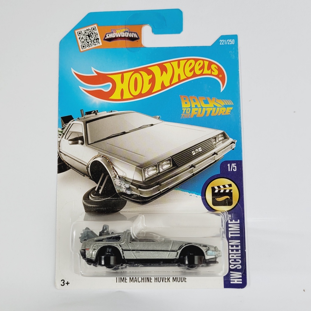 Hot Wheels Time Machine Hover Mode HW SCREEN TIME Grey 1 64 Scale Back To The Future