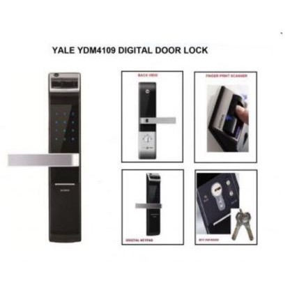 YALE YDM 4109 Roller Lacth Fingerprint Digital Door Lock Free Luggage