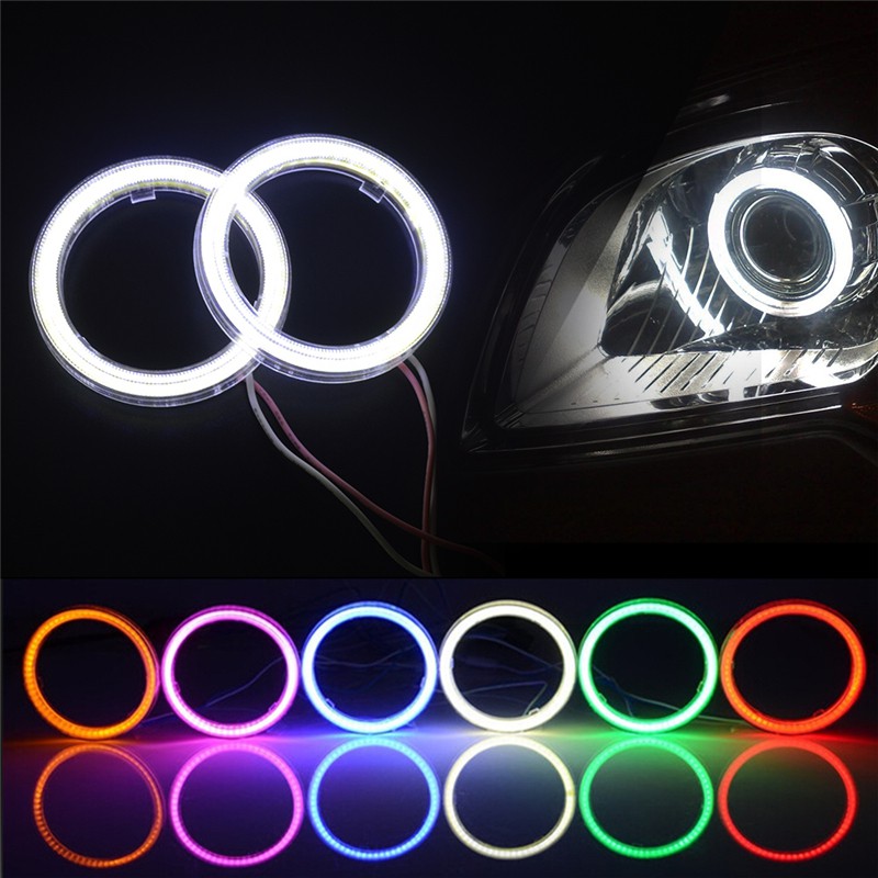 Ready Stock Pcs Led Angel Eyes Halo Ring Headlight Daytime Running