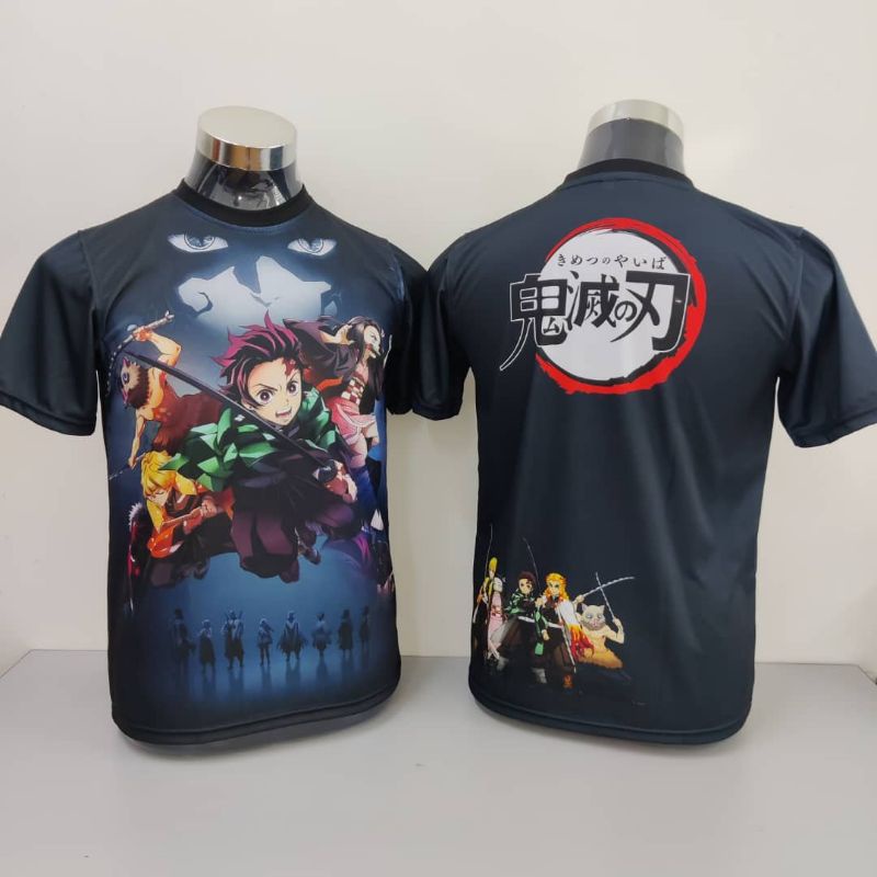 T Shirts Baju Anime Demon Slayer Kimetsu No Yaiba Anime Sublimation