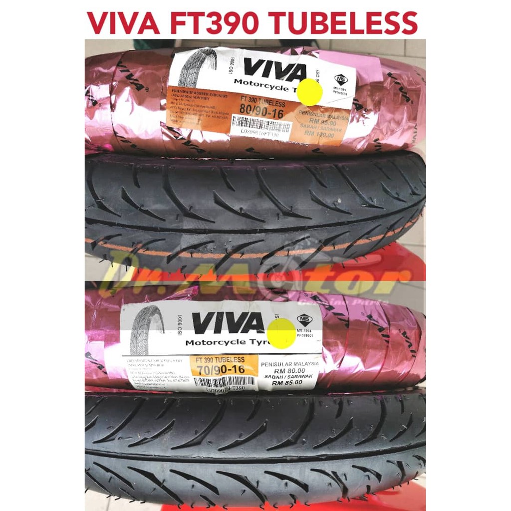 Viva Tyre Tubeless Ft Cutting Tt Tajam Made In