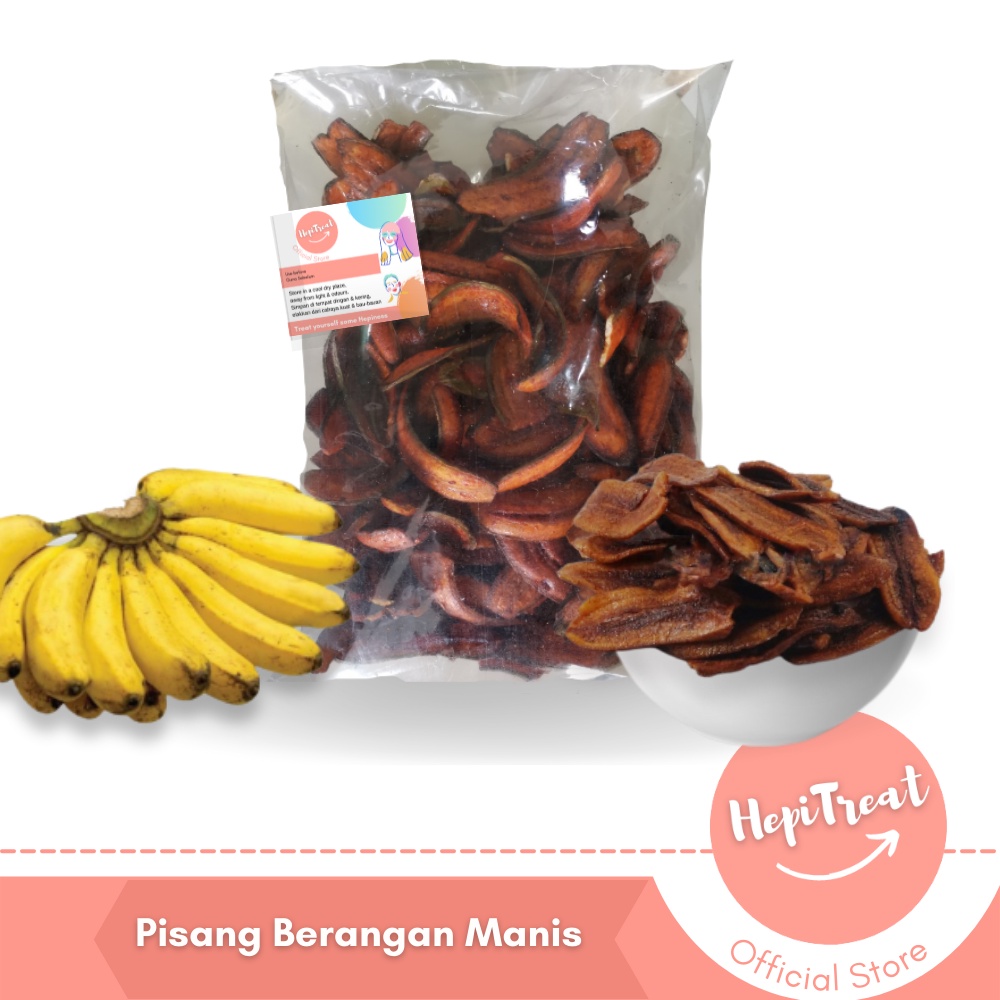 Hepi Treat Kerepek Pisang Berangan Manis Smoky Caramel Banana Chips