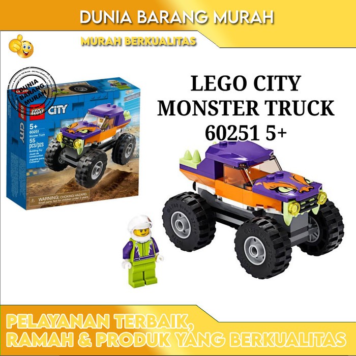 Lego City Monster Truck Guaranteed Original Suitable For