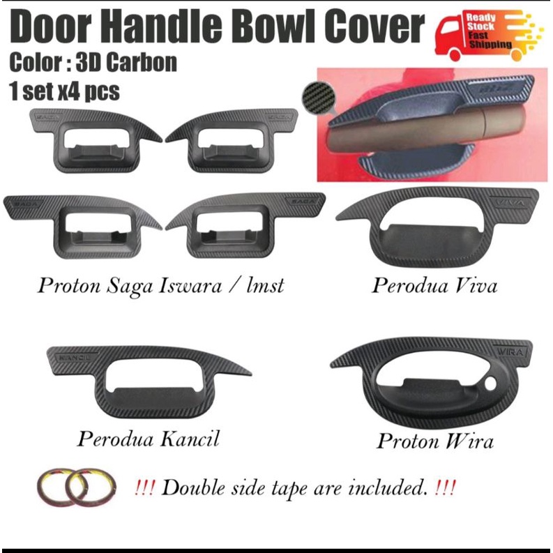 Door Handle Bowl Cover Proton Saga Iswara Wira Perodua Viva Kancil