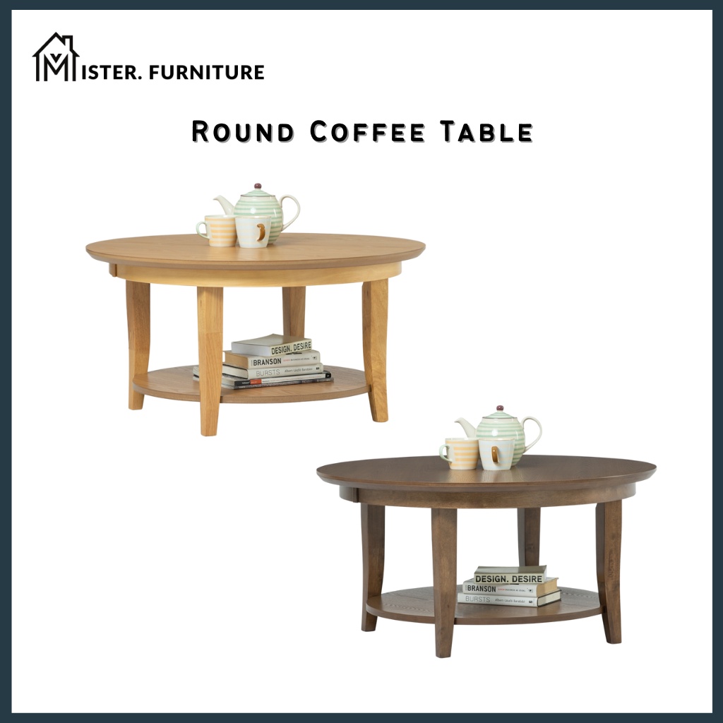 Jane Round Coffee Table Round Table Meja Coffee Meja Kopi Ruang Tamu