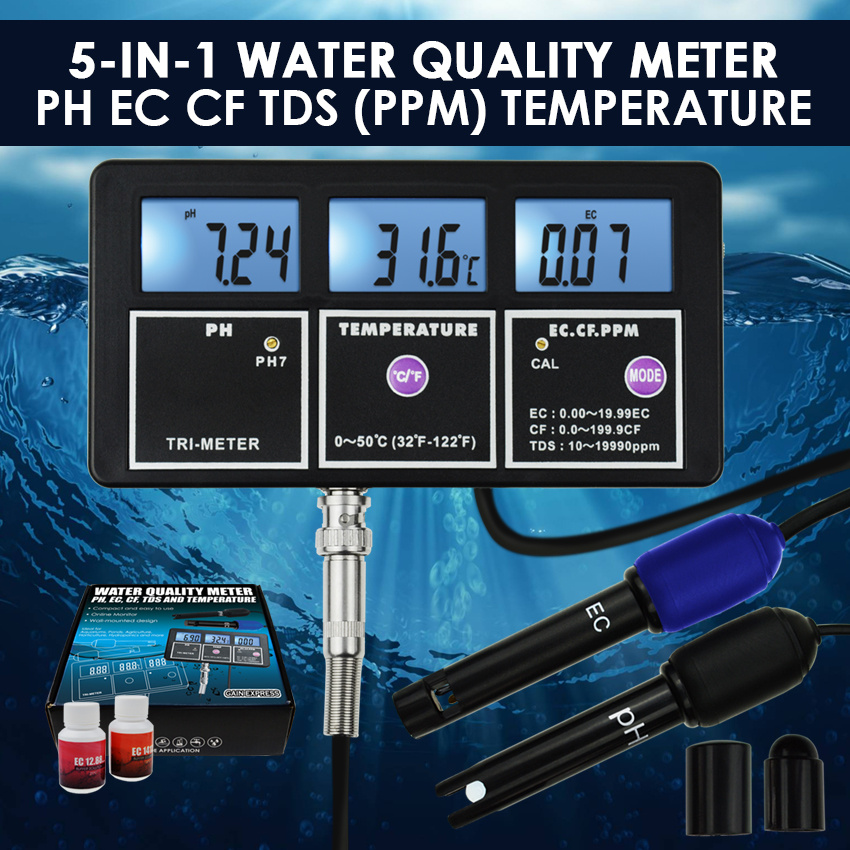 In Water Quality Multi Parameter Ph Ec Cf Tds Ppm Temperature