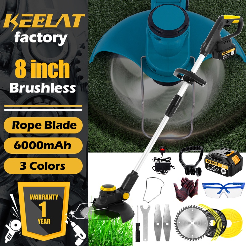 Raya Keelat Brushless Mesin Rumput Electric Wireless Grass Trimmer